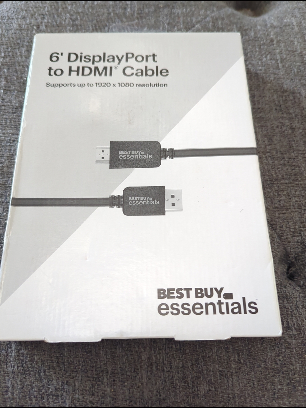 Best Buy Essentials 6' DisplayPort to HDMI Cable - Black